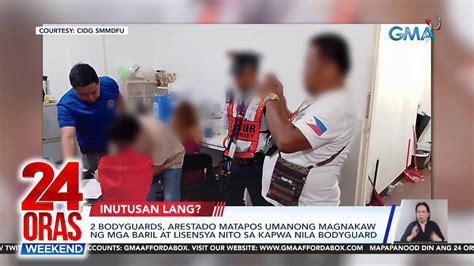 Bodyguards Arestado Matapos Umanong Magnakaw Ng Mga Baril At