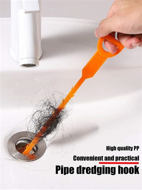 Drain Dredge Hook Tool Hair Hook Sink Pipeline Cleaning Brush Toilet