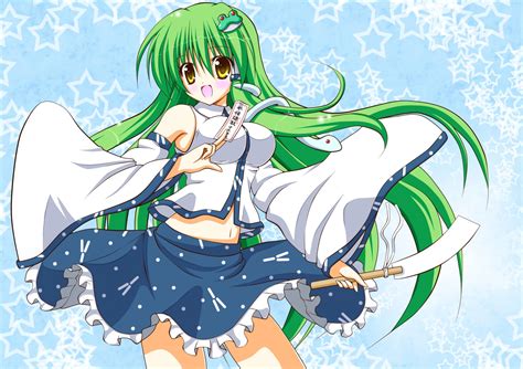 Download Sanae Kochiya Anime Touhou Hd Wallpaper