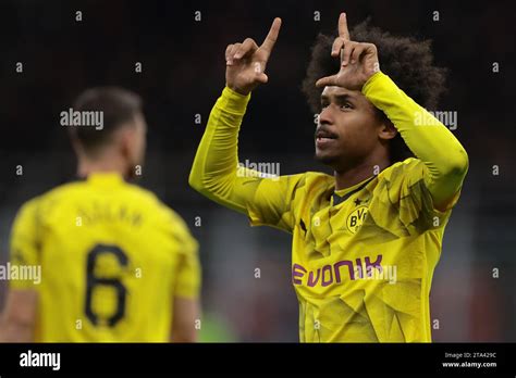 Milan Italy 28th Nov 2023 Karim Adeyemi Of Borussia Dortmund