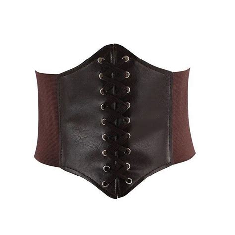 Corset Sexy En Cuir PU Pour Femme Ceinture Amincissante Large