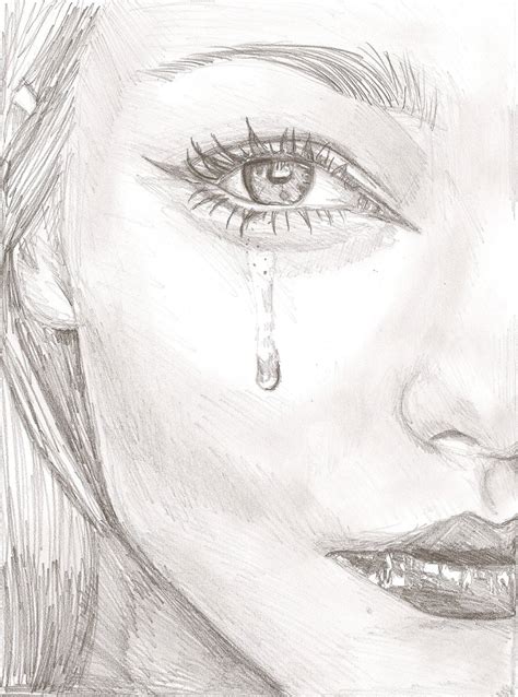 Tears Sketch At Paintingvalley Explore Collection Of Tears Sketch