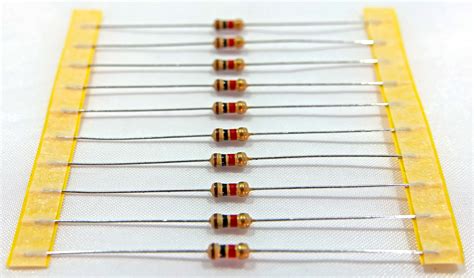 Carbon Resistor W K K K Ohms Ohm Lot Pcs