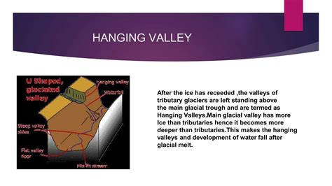 Glacier Geomorphology Erosional Landforms Depositional Features