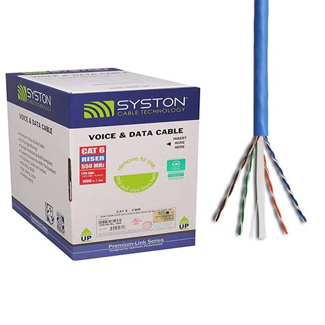 Buy Syston Cable Technology Cat E Ethernet Cable Awg Pr Solid