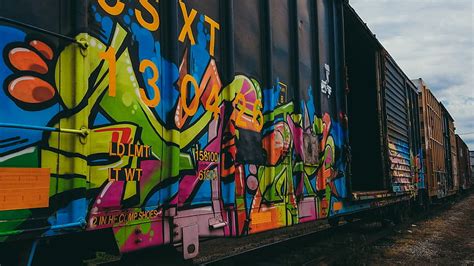 Train Graffiti Art