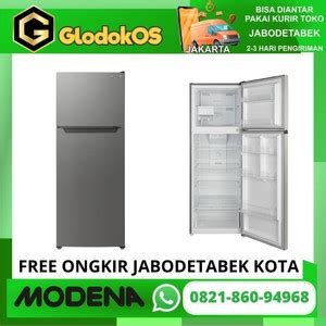 Jual Kulkas Pintu Modena Rf Tgds Freezer Atas Liter No Frost