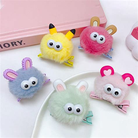 Plush Big Eyed Hair Clip Duck Beak Clip Bangs Clip Sweet Hair