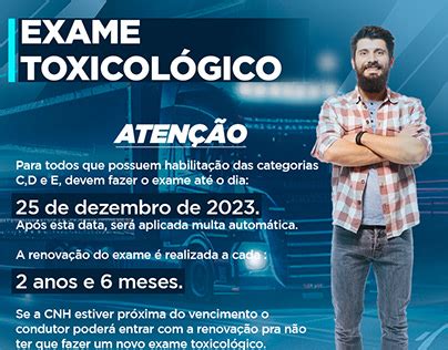 CAMPANHA EXAME TOXICOLÓGICO Behance