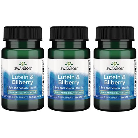 Swanson Lutein Bilberry Sgels Pack Walmart