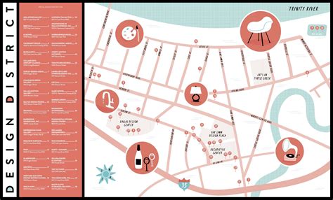 Illustrated Map of Dallas Design District — Nate Padavick