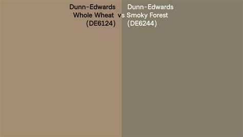 Dunn Edwards Whole Wheat Vs Smoky Forest Side By Side Comparison