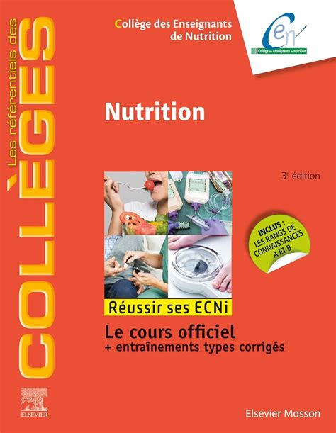 Amazon fr Nutrition Réussir les ECNi Collège des Enseignants de