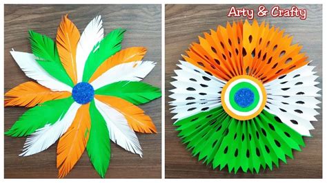 Republic Day Craft Ideasdiy Tricolour Paper Wall Hangingrepublic Day