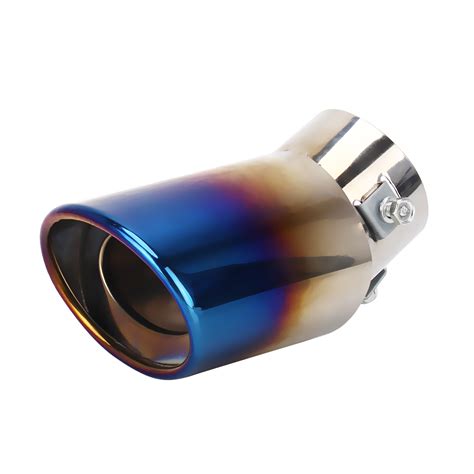 Universal Car Styling Stainless Steel Curved Exhaust Tail Muffler Tip