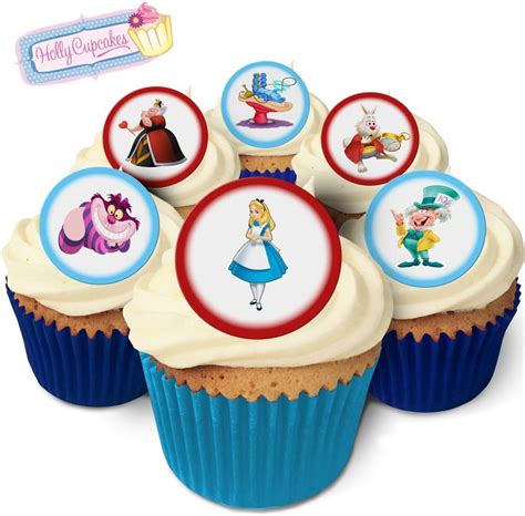 Fabulous Pre Cut Edible Wafer Cake Toppers Alice In Wonderland