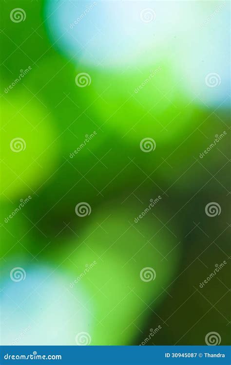 Green And Blue Abstract Defocused Background With Sunshine Stock Image