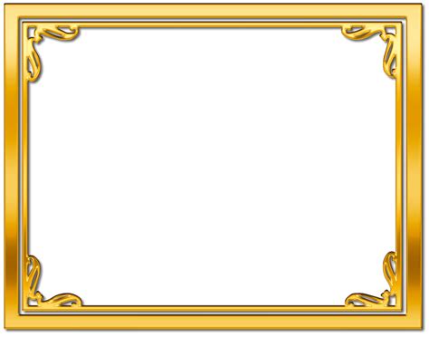 Golden Border Png Golden Border Png Transparent Free For Download On