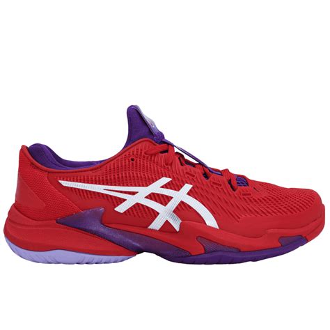 T Nis Asics Court Ff All Court Novak Vermelho E Roxo