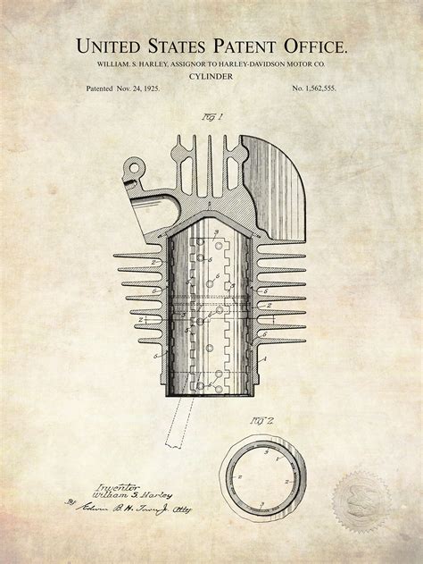 Harley Davidson Art Classic Engine Patents