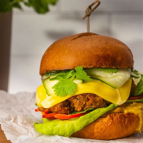 Satay Style Tofu Burgers From Olivado