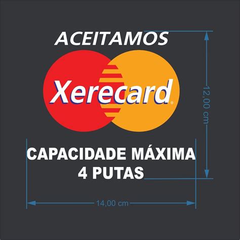 Adesivo Xerecard Capacidade Máxima 4 Put s 12x14cm Recorte Mercado Livre