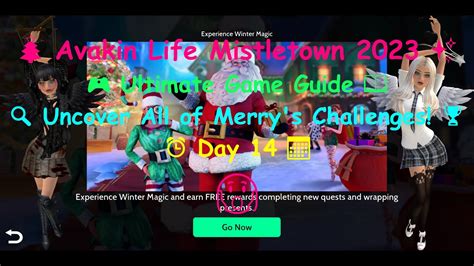 Avakin Life Ultimate Mistletown Guide Day Lkwd Merry S