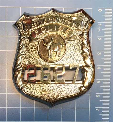 REPLICA Suffolk County police NY Replica metal insignia souvenir badge ...