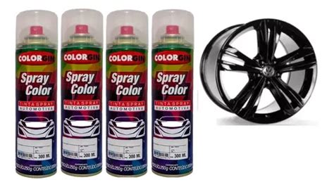 Kit Tinta Automotiva Black Piano Spray Verniz Frete grátis