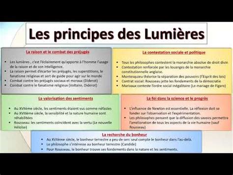 MOUVEMENTS LITTERAIRES 05 LES LUMIERES YouTube