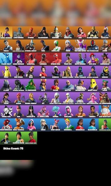 Buy Fortnite 75 Skins PSN Xbox Nintendo Switch PC Mobile