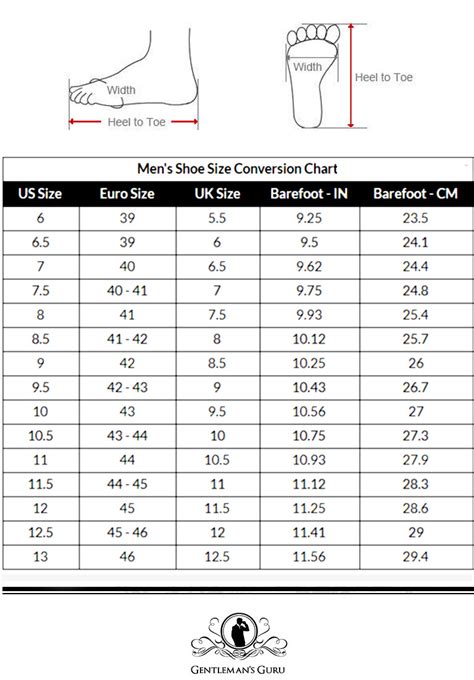 Shoe Size Conversion Chart Shoe Size Guide Starlink Shoe Size