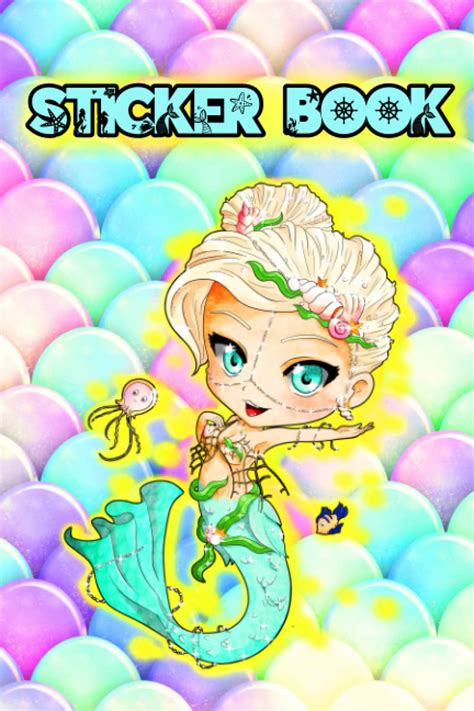 Buy Sticker Book Chibi Mermaid Stickers Book For Kidspermanent Kawaii