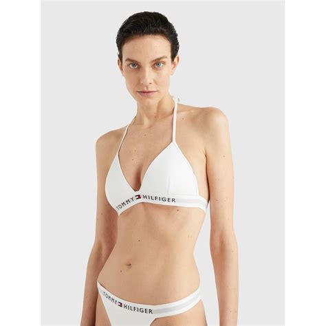 Tommy Hilfiger Fixed Triangle Bikini Top Triangle Bikinis