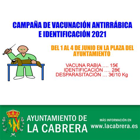 Campaña de Vacunación Antirrábica e Identificación 2021 Ayuntamiento