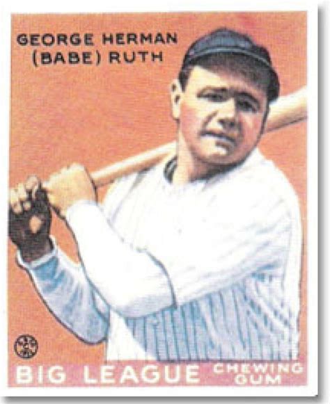 1933 Goudey Reprint 149 Babe Ruth New York Yankees Old Reprint Year