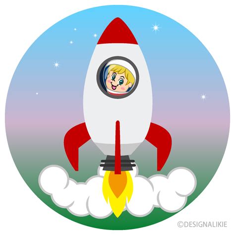 Lanzamiento De Cohete Con Astronauta Gratis Dibujos Animados Im Gene