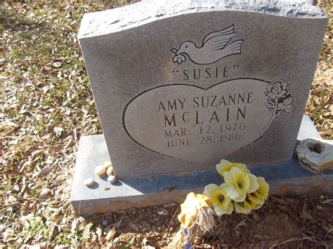 Amy Suzanne Susie McLain 1970 1996 Mémorial Find a Grave