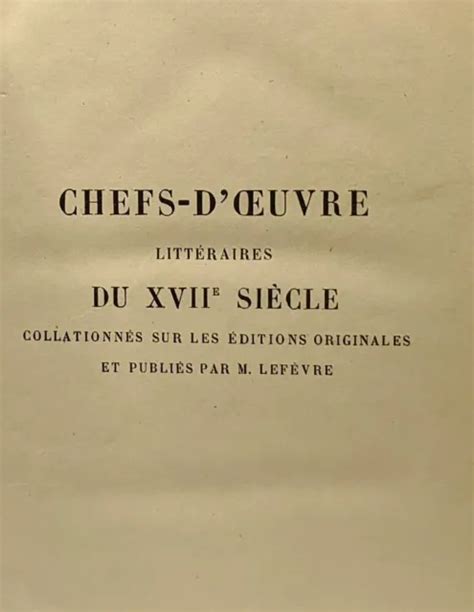 Chefs D Oeuvres Dramatiques De P Corneille Avec Les Variantes Du Texte