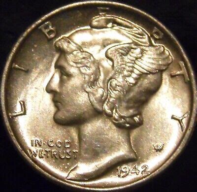 S Mercury Dime Gem Bu Uncirculated Full Bands Ebay