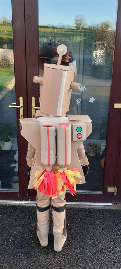 Coolest Homemade Cardboard Robot Costume For My Son