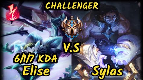 Clid Elise Vs Sylas 617 Kda Jungle Challenger Gameplay Kr Youtube