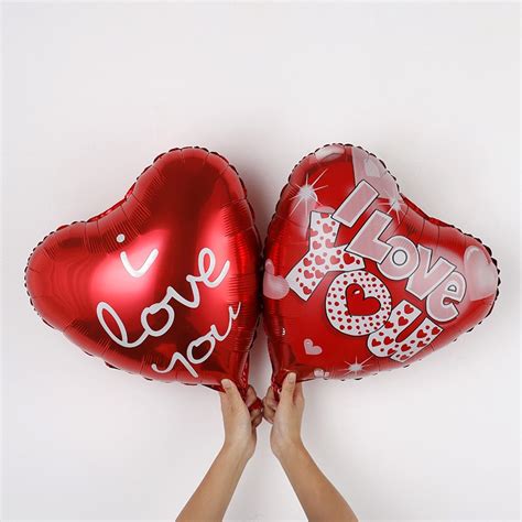 5Pcs 18inch Red Heart Foil Helium Balloons Wedding Birthday Party