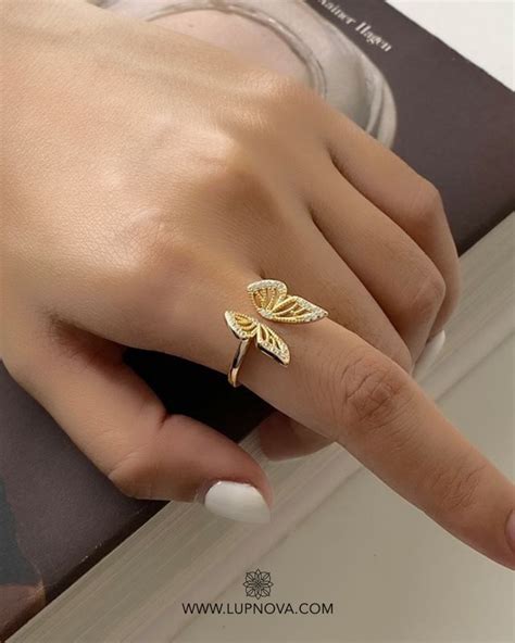 Anillo mariposa plata 925 Lupnova Joyería