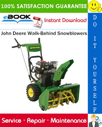 John Deere Walk-Behind Snowblowers Technical Manual – PDF Download