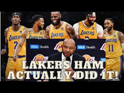 Lakers Darvin Ham Actually Did It Lakers New Starting Lineup Lakers