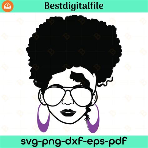 African Woman Svg Afro Queen Svg Afro Melanin Black Girls Svg