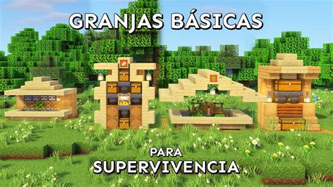 Granjas Automaticas Básicas para Supervivencia en Minecraft minecraft