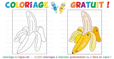 Coloriage Banane pelée Coloriage à imprimer ou à faire en ligne