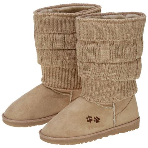 Paw Print Scrunch Boots Boots Cozy Boots Scrunch